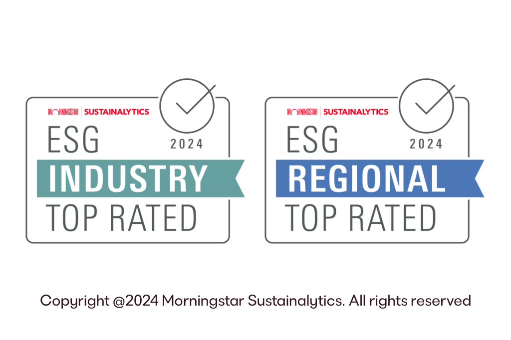 Certifikáty ESG Copyright @2024 Morningstar Sustainalytics. Všetky práva vyhradené 